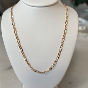 NEW 18” FIGARO NECKLACE 14k ROSE gold plated over brass #67